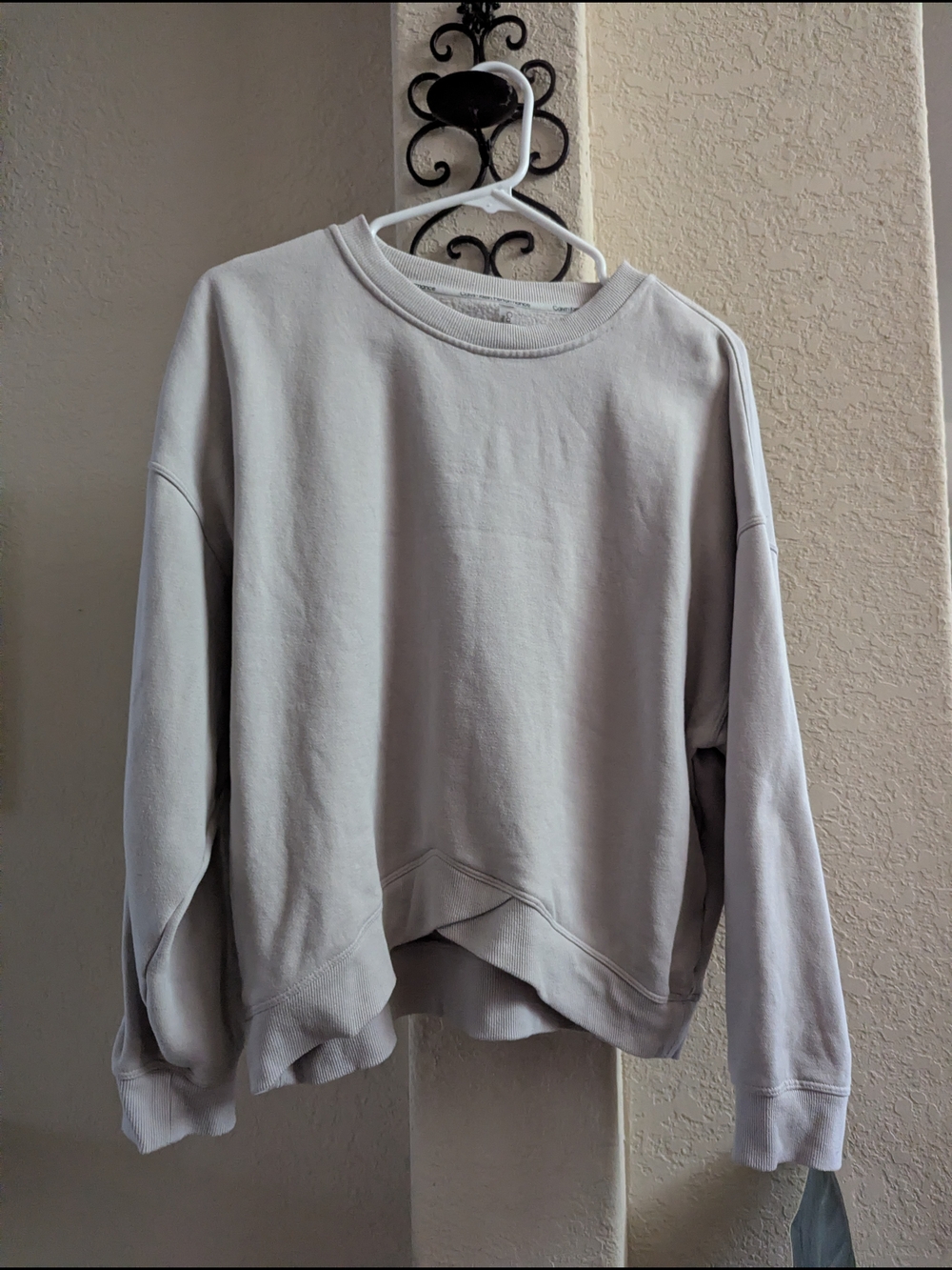 Calvin Klein Performance Light Gray Crew Sweatshirt